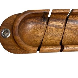 Ironwood Gourmet bread baguette miter cutting board with guides hangs 26”